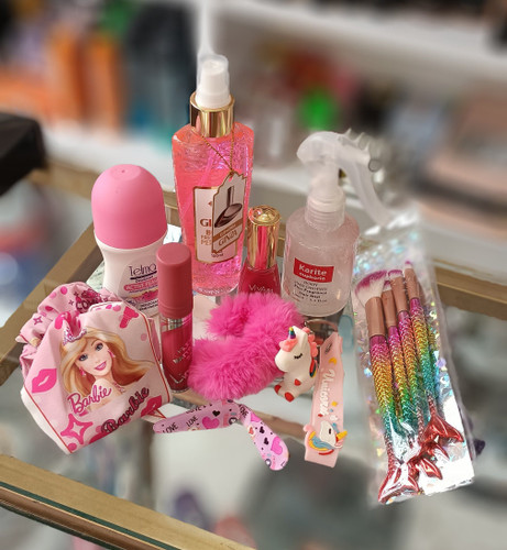 پک لوازم آرایشی صورتی